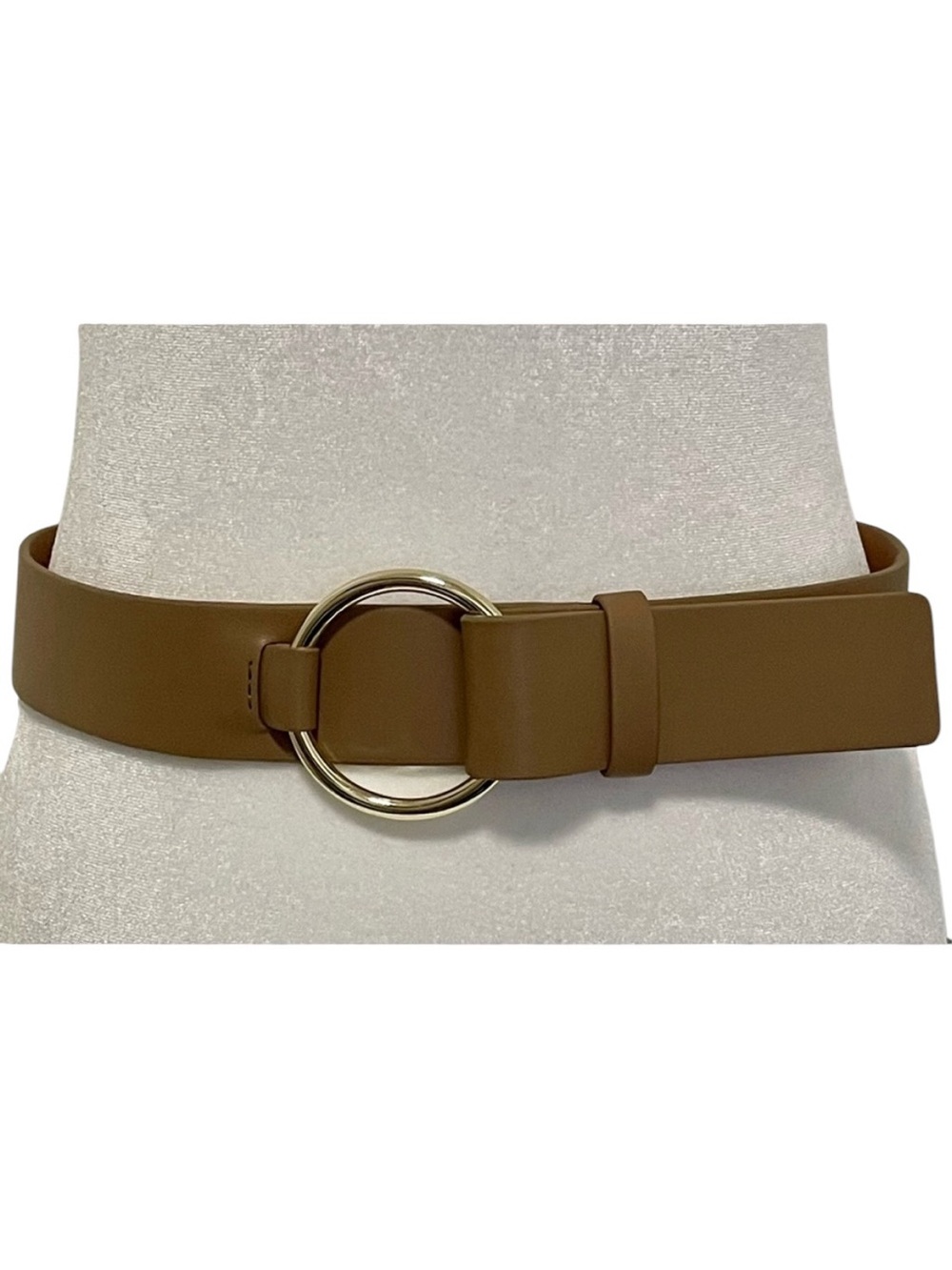 MAX MARA Belt Brown Tan Leather Size 40
